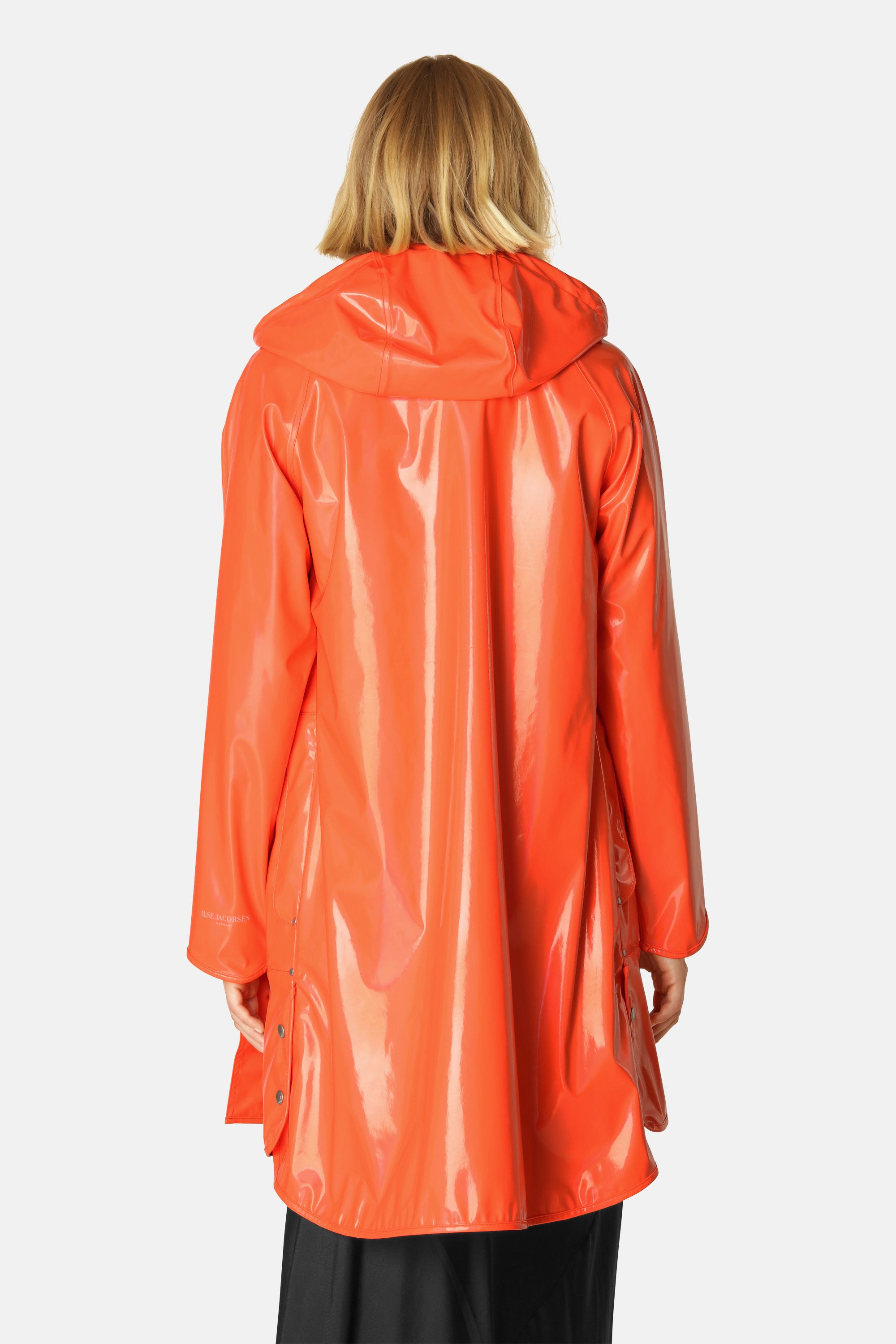 Ilse Jacobsen Hornbæk Rain Long Raincoat Raincoat 349 Hot Orange